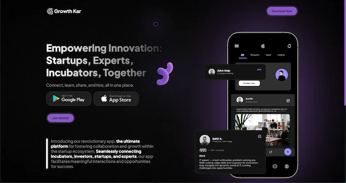 Screenshot of Next.js Marketing Landing Page